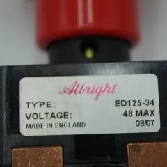 Albright ED125-34 | emergency disconnect switch Voltage 48 max ED125-34