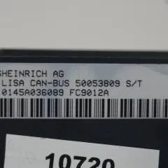 Jungheinrich 50053809 | Lisa display with Canbus sn. 0145A036089 FC9012A