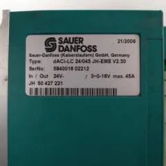Jungheinrich 77800347 | Controller DACi-lc 24/045 24V/45A V2,30 sn. 584001602212 for EME112
