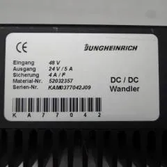 Jungheinrich 52032357 | Omvormer Transformer 48V -> 24V/5A for EKS310 sn. KAMO377042J09