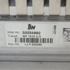 Jungheinrich 50034882 | Rij Hef regeling Drive lift Controller MP1510 C/3 sn. LJP235580