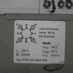 Jungheinrich 05030053 | Contactor 4 pins 24V 120A C187A2KX009