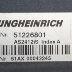 Jungheinrich 51226801 | Rij/hef/stuur regeling  drive/lift/steering controller AS2412 i S index A sw. 1,04 for ERE225 year 2014 with fixed platform sn. S1AX0004245