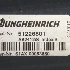 Jungheinrich 51226801 | Rij/stuur regeling  drive/steering controller AS2412 i S index B for EZS350XL year 2015 sn. S1AX00063860