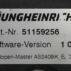 Jungheinrich 51037594 | Rij/hef regeling Drive/lift controller AS2409 i k index B sw. 1,09 51159256 sn. S12X00099244