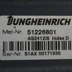 Jungheinrich 51226801 | Rij/stuur regeling  drive/steering controller AS2412 i S index D Sw 2,06 51266853 for EZS130 year 2013