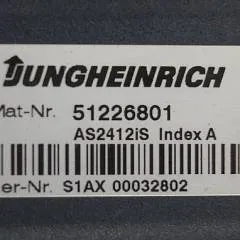 Jungheinrich 51226801 | Rij/hef/stuur regeling  drive/lift/steering controller AS2412 i S index A Sw 2,03 51256852 for ECE225XL year 2013 sn. S1AX00032802