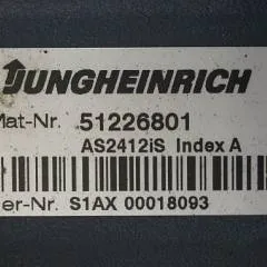 Jungheinrich 51226801 | Rij/hef/stuur regeling  drive/lift/steering controller AS2412 i S index A Sw 2,02 51256852 for ECE225XL year 2012 sn. S1AX00018093