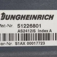 Jungheinrich 51226801 | Rij/hef/stuur regeling  drive/lift/steering controller AS2412 i S index A Sw 2,02 51256852 for ECE225XL year 2012 sn. S1AX00017723