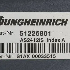 Jungheinrich 51226801 | Rij/hef/stuur regeling  drive/lift/steering controller AS2412 i S index A Sw 2,03 51256852 for ECE225XL year 2013 sn. S1AX00033515