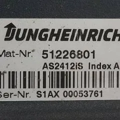 Jungheinrich 51226801 | Rij/hef/stuur regeling  drive/lift/steering controller AS2412 i S index A Sw 2,05 51256852 for ECE225XL year 2013 sn. S1AX00053761