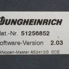 Jungheinrich 51226801 | Rij/hef/stuur regeling  drive/lift/steering controller AS2412 i S index A Sw 2,03 51256852 for ECE225XL year 2013 sn. S1AX00032811