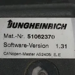 Jungheinrich 51037707 | Rij regeling driving controller AS2405i index E Sw. 1.31 51062370 from EJE C20 year 2017 sn. S18X00151954