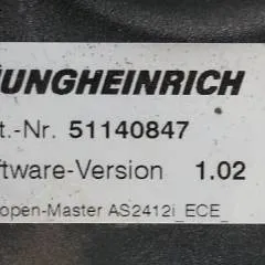 Jungheinrich 51033235 | Rij regeling Drive controller AS2412i index C Sw. 1,02 for ECE220 year 2011 sn. S13X00020275