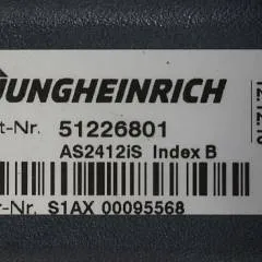 Jungheinrich 51226801 | Rij/hef/stuur regeling  drive/lift/steering controller AS2412 i S index B Sw 1,08 sn S1AX00095568 51419306 for ECD220 year 2016