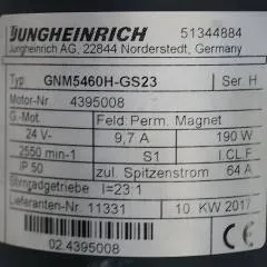 Jungheinrich 51344884 | Steering motor 24V type GNM5460H-GS23 sn 4395008