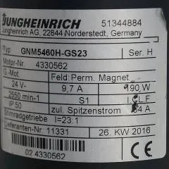Jungheinrich 51344884 | Steering motor 24V type GNM5460H-GS23 sn 4330562