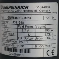 Jungheinrich 51344884 | Steering motor 24V type GNM5460H-GS23 sn 4391918
