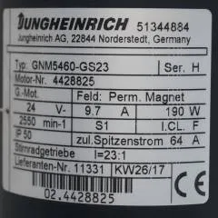 Jungheinrich 51344884 | Steering motor 24V type GNM5460H-GS23 sn 4428825