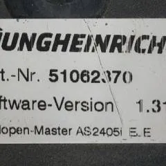 Jungheinrich 51037707 | Rij regeling driving controller AS2405i index E Sw. 1,31 51062370 from EJE C20 year 2012 sn. S18X00154631