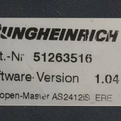 Jungheinrich 51226801 | Rij/hef/stuur regeling  drive/lift/steering controller AS2412 i S index A  51263516 Sw. 1,04 sn. S1AX00054960 for ERE225 year 2015