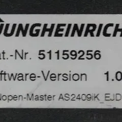 Jungheinrich 51037594 | Rij/hef regeling Drive/lift controller AS2409 i k index B sw. 1,09 51159256 sn. S12X00101886 from EJD220 year 2017