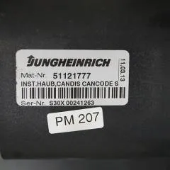 Jungheinrich 51121777 | right panel includiing code key candis can code sn. S30X00241263