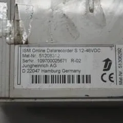 Jungheinrich 51208312 | ISM online data recorder S 12-48 VDC 51308292 Sw. 03.00 sn. 109700025671 R-02