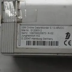Jungheinrich 51208312 | ISM online data recorder S 12-48 VDC 51308292 Sw. 03.00 sn. 109700025873 R-02