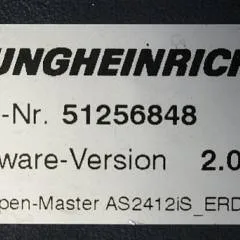 Jungheinrich 51226801 | Rij/hef/stuur regeling  drive/lift/steering controller AS2412 i S index B Sw. 2,09 51256848 sn. S1AX00086080 from ERD220 year 2016
