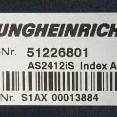 Jungheinrich 51226801 | Rij/hef/stuur regeling  drive/lift/steering controller AS2412 i S index A  sn. S1AX00013884 from ECD320 year 2012