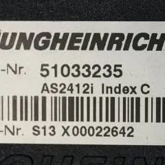 Jungheinrich 51033235 | Rij regeling Drive controller AS2412i index C Sw. 1,03 51140847 from ECE225 year 2011 sn. S13X00022642