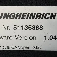 Jungheinrich 50437339 | Stuur regeling steering controller PM2402 Z Index H sw 1,04 51135888 from ECE225 ear 2011 sn S14X 00029252
