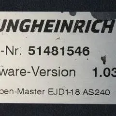 Jungheinrich 51206665 | Rij/hef regeling Drive/lift controller AS2409 i S Index B Sw. 1,03 51481546 from EMD118 year 2018 sn. S1GX00078612