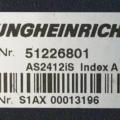 Jungheinrich 51226801 | Rij/hef/stuur regeling  drive/lift/steering controller AS2412 i S index A  sn. S1AX00013196