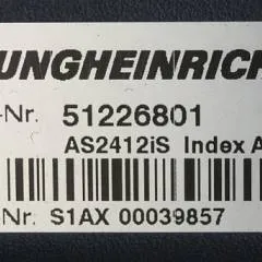 Jungheinrich 51226801 | Rij/hef/stuur regeling  drive/lift/steering controller AS2412 i S index A  sn. S1AX00039857 from ECE320 year 2014