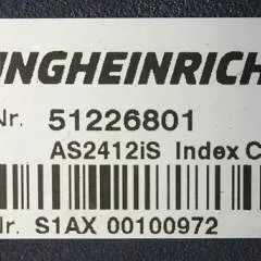 Jungheinrich 51226801 | Rij/hef/stuur regeling  drive/lift/steering controller AS2412 i S index C Sw 1,09 51419306 sn. S1AX00100972 from ECE 225 year 2017