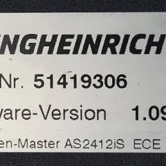Jungheinrich 51226801 | Rij/hef/stuur regeling  drive/lift/steering controller AS2412 i S index C Sw 1,09 51419306 sn. S1AX00100972 from ECE 225 year 2017