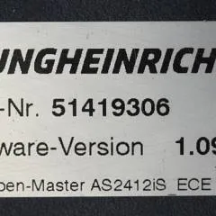 Jungheinrich 51226801 | Rij/hef/stuur regeling  drive/lift/steering controller AS2412 i S index C sn. S1AX00100970 from ECE 225 year 2017