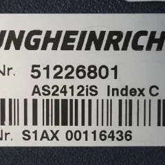 Jungheinrich 51226801 | Rij/hef/stuur regeling  drive/lift/steering controller AS2412 i S index C Sw 1,03 51462874 sn. S1AX00116436 from ERE 225 year 2008