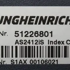 Jungheinrich 51226801 | Rij/hef/stuur regeling  drive/lift/steering controller AS2412 i S index C Sw 1,02 51462874 sn. S1AX00106021 from ERE 225 year 2017