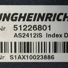 Jungheinrich 51226801 | Rij/hef/stuur regeling  drive/lift/steering controller AS2412 i S index D  Sw 1,06 51617474 sn. S1AX10023886 from ERE225 drive plus year 2017