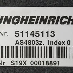 Jungheinrich 51145113 | Stuur regeling Controller AS4803 Z index O  from ETV214 year 2011 sn. S19X00018891