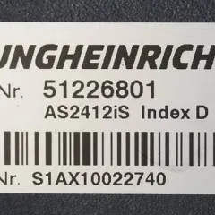 Jungheinrich 51226801 | Rij/hef/stuur regeling  drive/lift/steering controller AS2412 i S index D  sn. S1AX10022740 from ESD120 year 2019