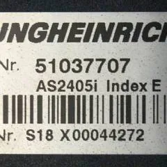 Jungheinrich 51037707 | Rij regeling driving controller AS2405i index E Sw. 1,26 51062370 sn. S18X00044272 from EJE C20