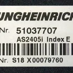Jungheinrich 51037707 | Rij regeling driving controller AS2405i index E Sw. 1,29 51062370 sn. S18X00079760 from EJE120 year 2014