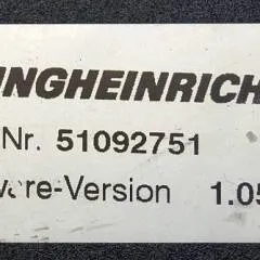 Jungheinrich 51033235 | Rij regeling Drive controller AS2412i index C Sw. 1,05 51092751 SW 2,02 51067231 from ERE225 year 2011 sn. S13X00016461