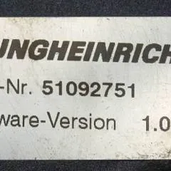 Jungheinrich 51033235 | Rij regeling Drive controller AS2412i index C Sw. 1,05 51092751 Sw. 2,02 51067231 from ERE225 year 2010 sn. S13X00015737