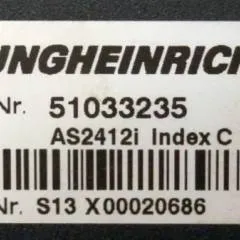 Jungheinrich 51033235 | Rij regeling Drive controller AS2412i index C Sw. 1,06 51092751 Sw. 2,03 51067231 from ERE225 year 2011 sn. S13X00020686