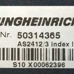 Jungheinrich 50314365 | Rij regeling Driving controller AS2412/3 index I Sw. 2,02 51034045 for EKS110  year 2010